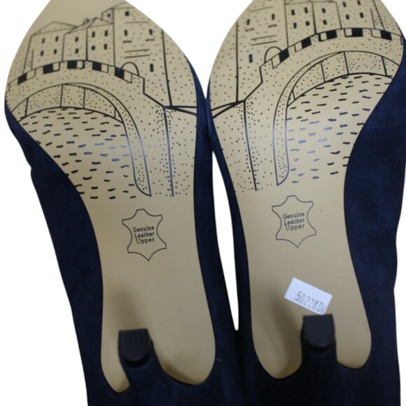 Bella Vita Shoes Dara Dress Shooties Kidsuede Leather Navy Size 11 WW NIB - Picture 8 of 10